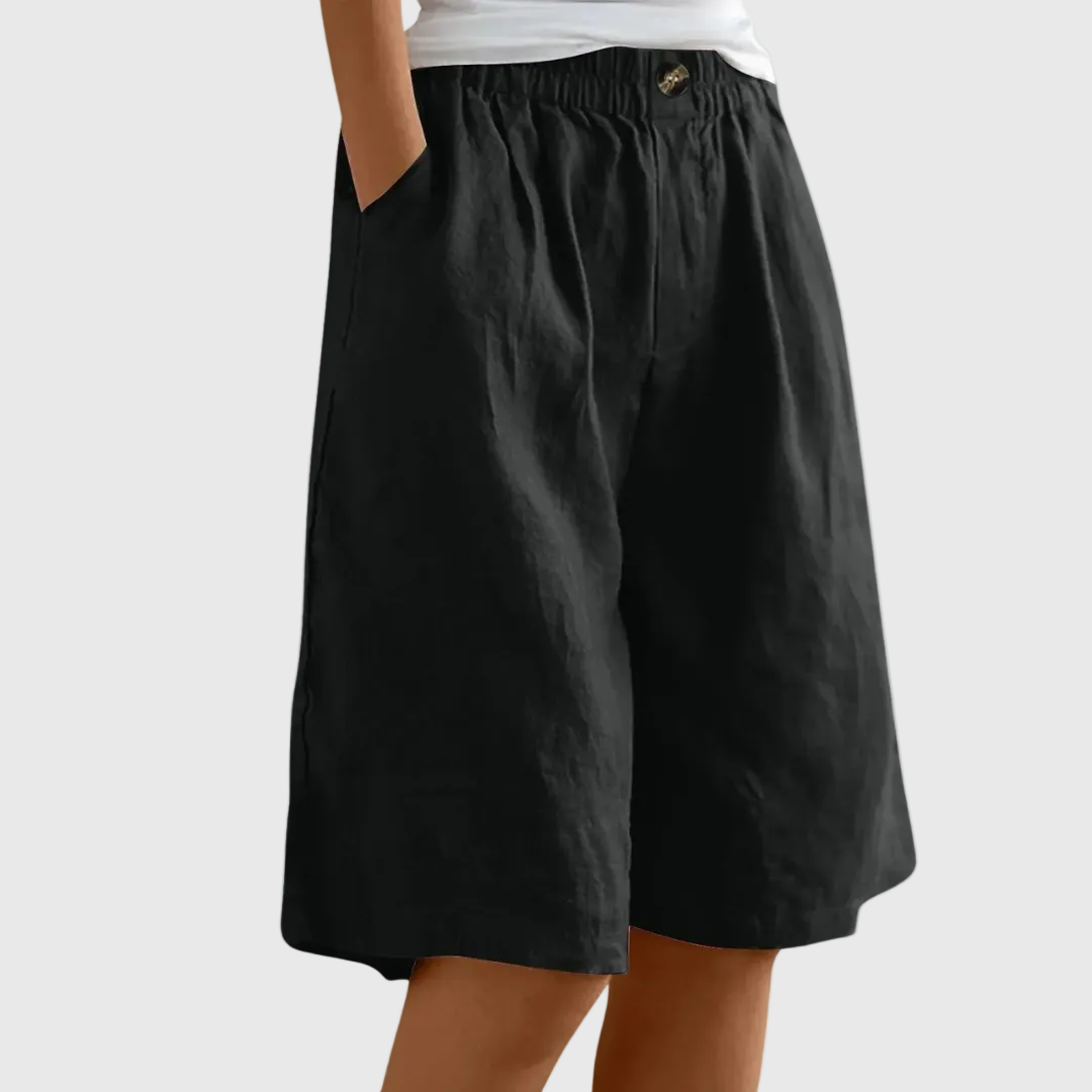 Ella™ | Relaxed Elastic Waist Shorts