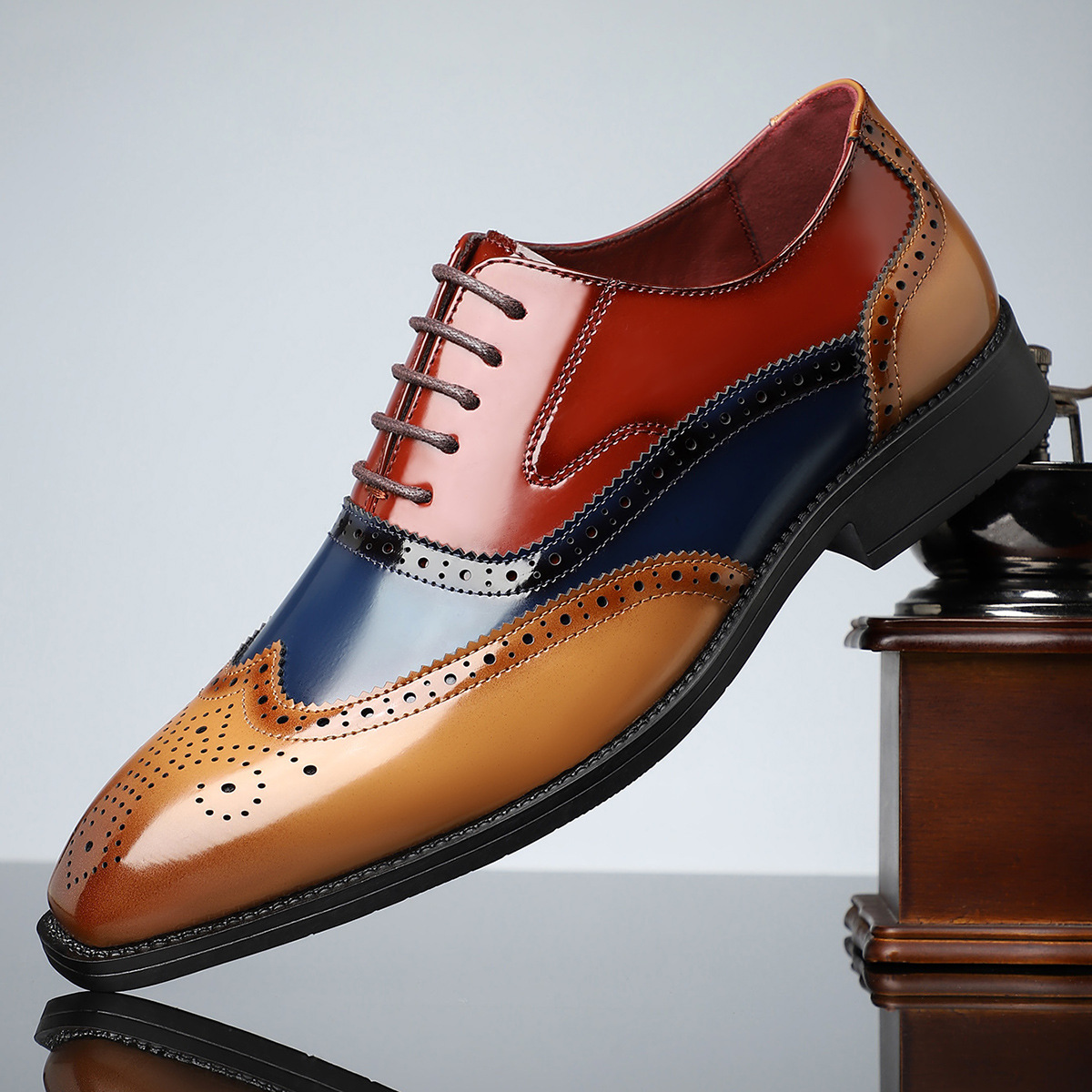 Stirling Leather Brogue Dress Shoes