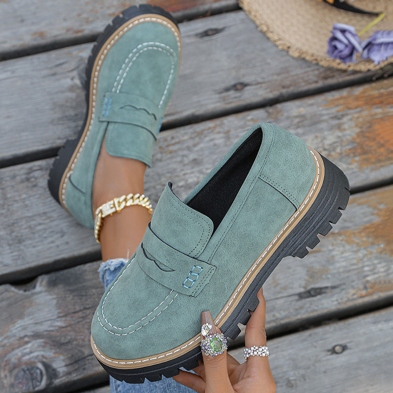 Bromley Suede Platform Loafers
