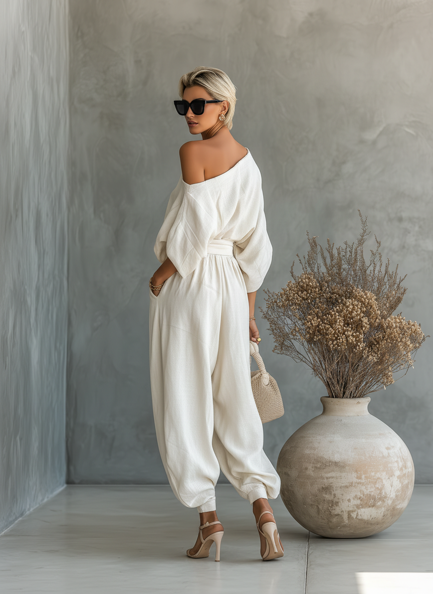Carver Linen Two-Piece Set