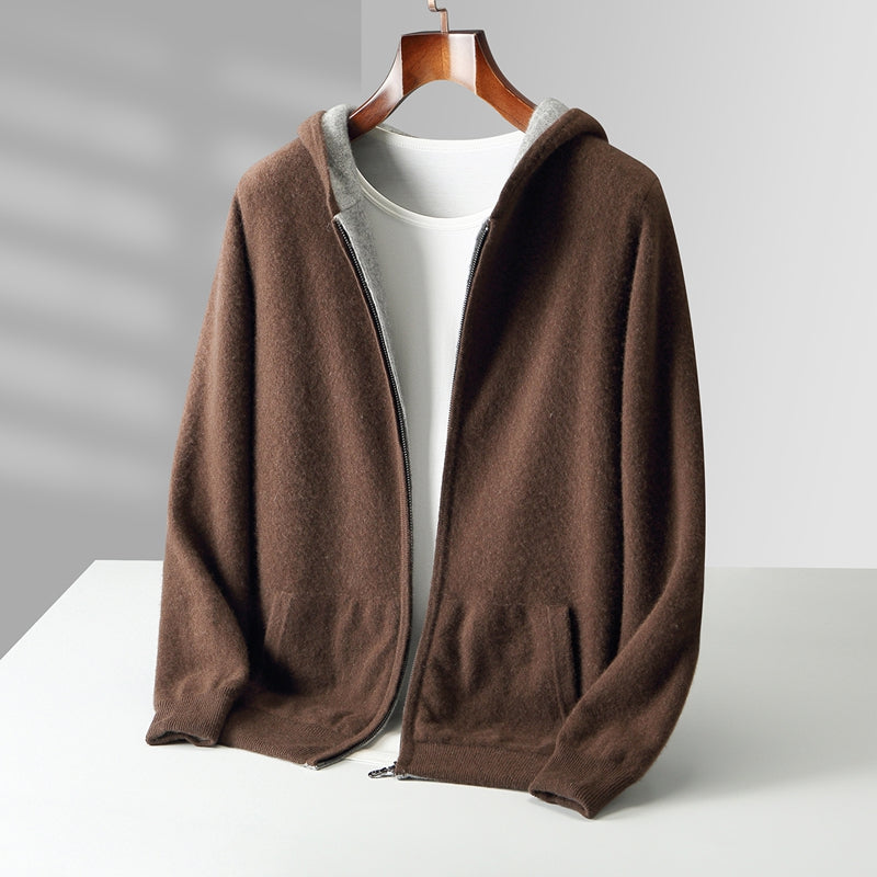 CYRUS REVERSIBLE CASHMERE HOODIE