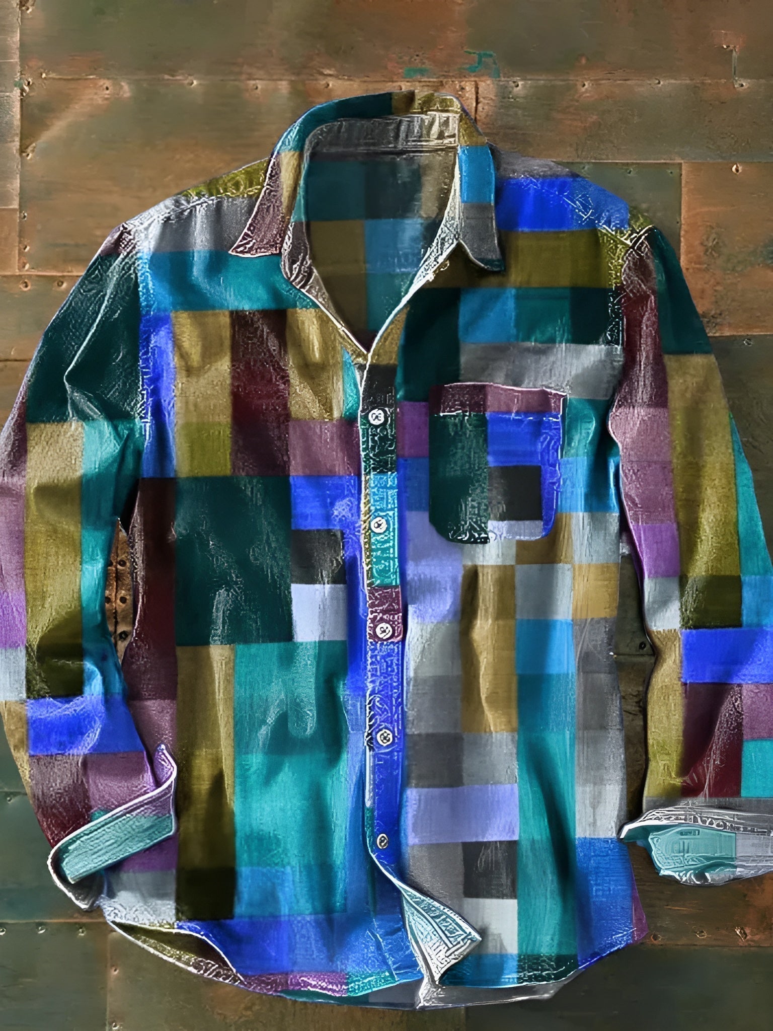 Leo Patchwork Knit Jumper