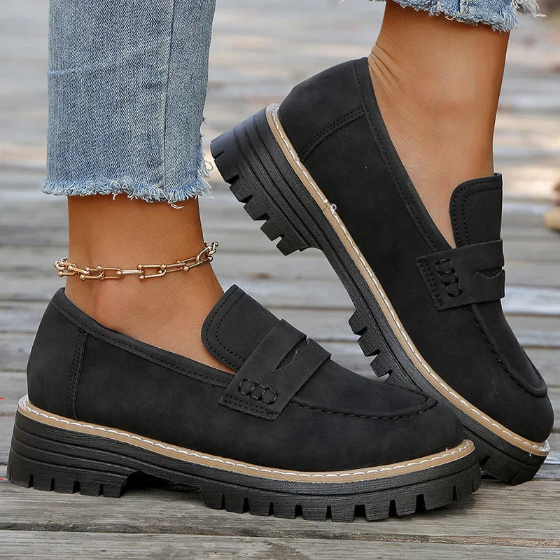 Bromley Suede Platform Loafers
