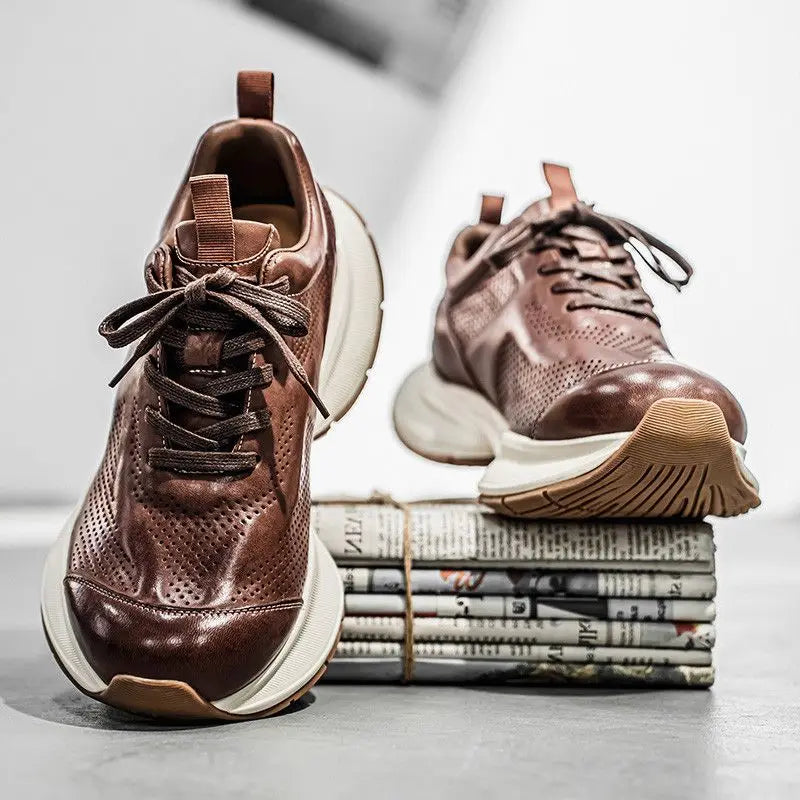 ALVERTON LEATHER TRAINERS
