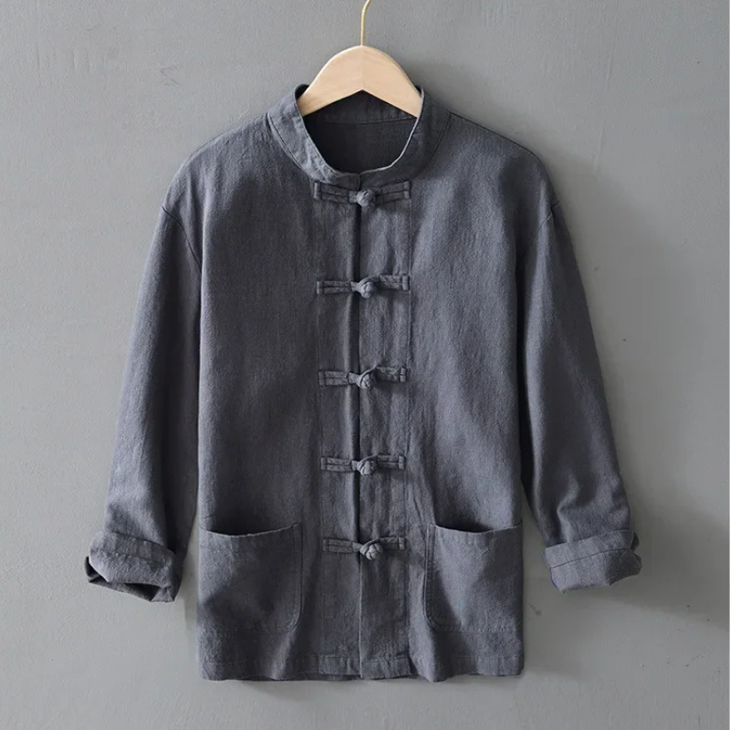 Ellis Mandarin Collar Shirt
