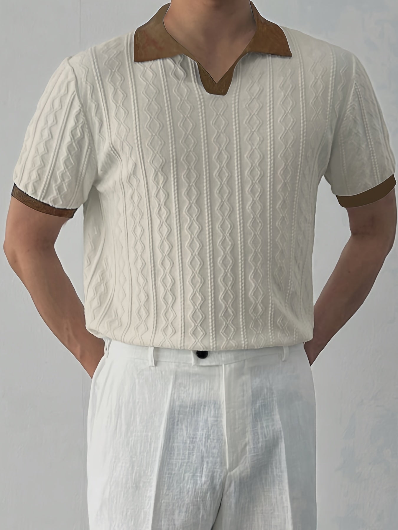 Luca™ | Textured Knit Polo