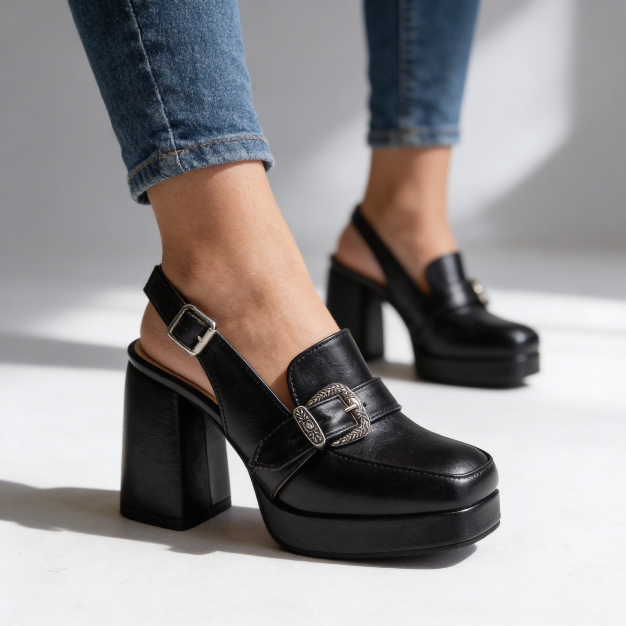 Ridley Slingback Block Heels