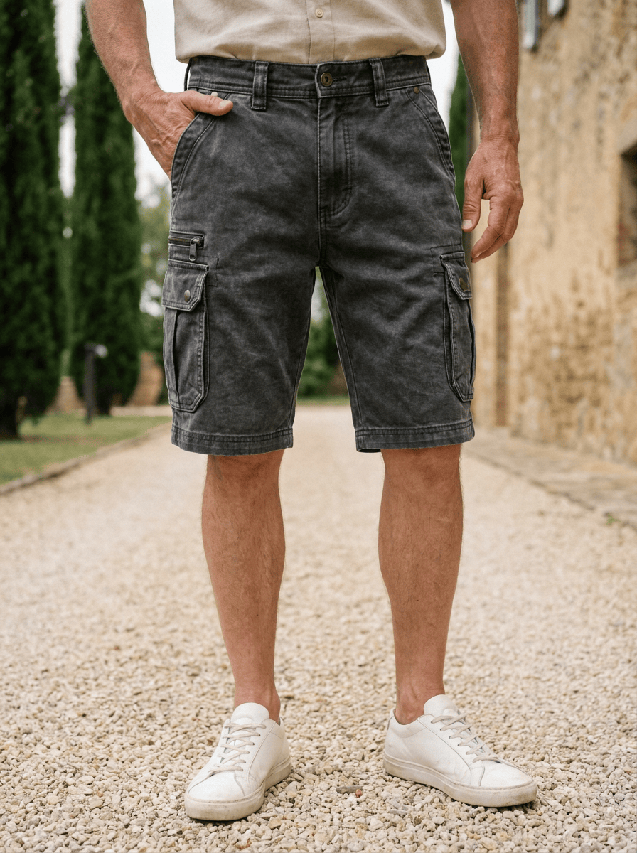 Carter™ | Functional Denim Cargo Shorts