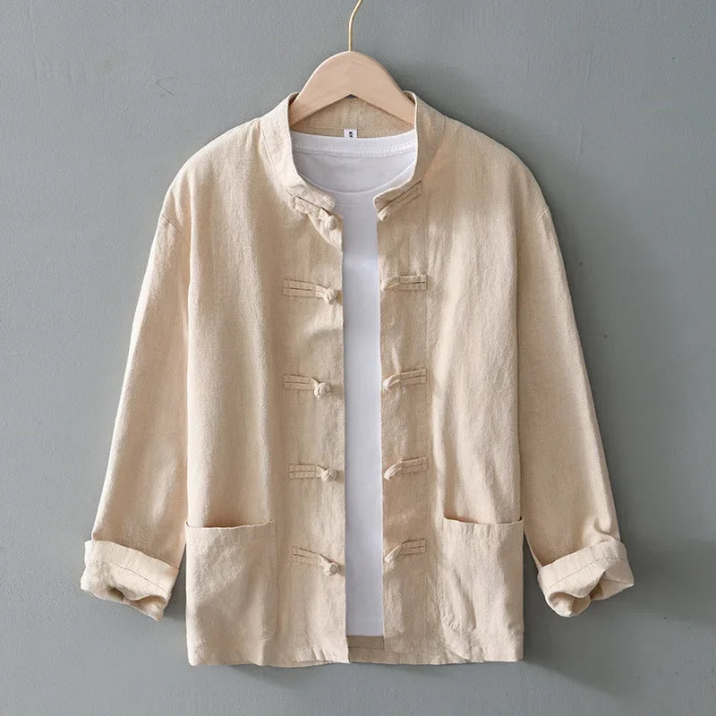 Ellis Mandarin Collar Shirt