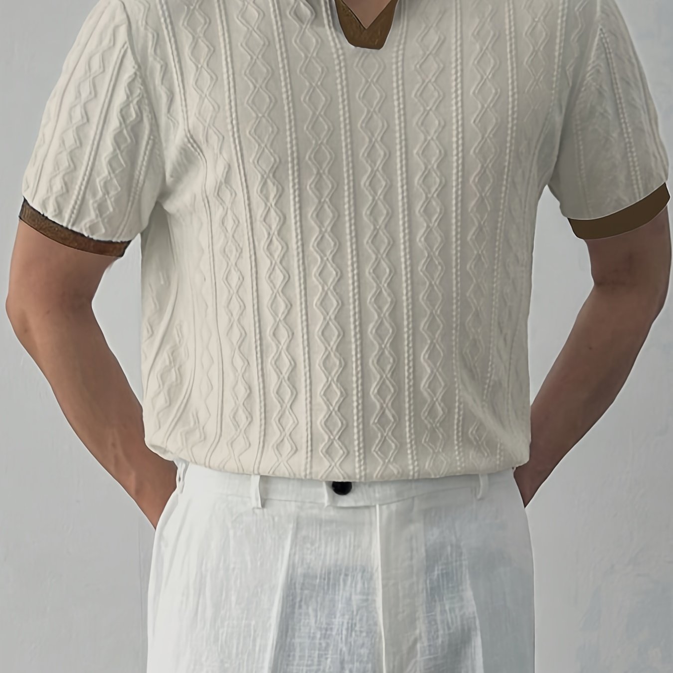 Luca™ | Textured Knit Polo