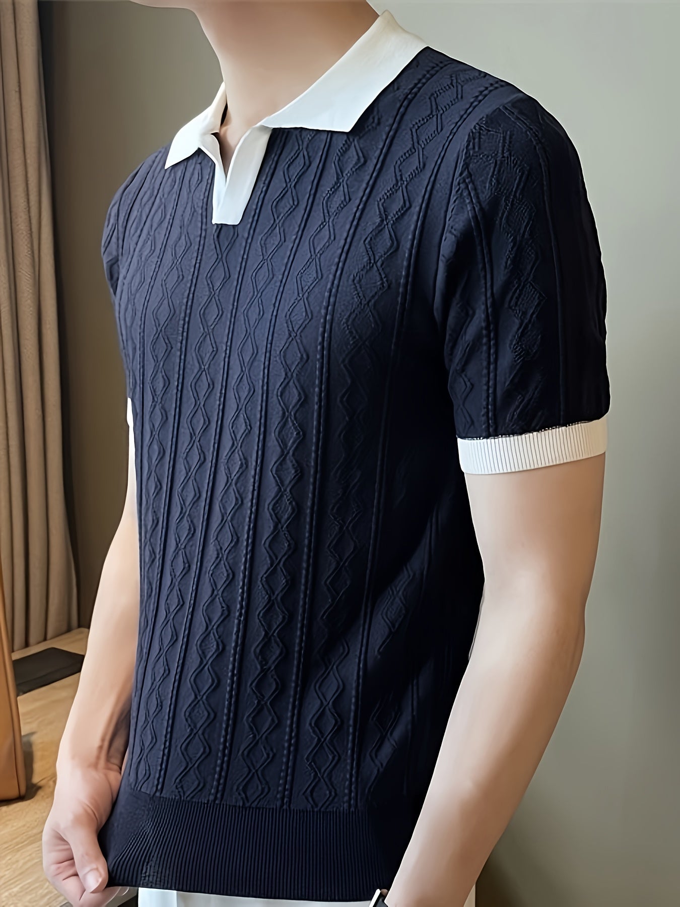 Luca™ | Textured Knit Polo