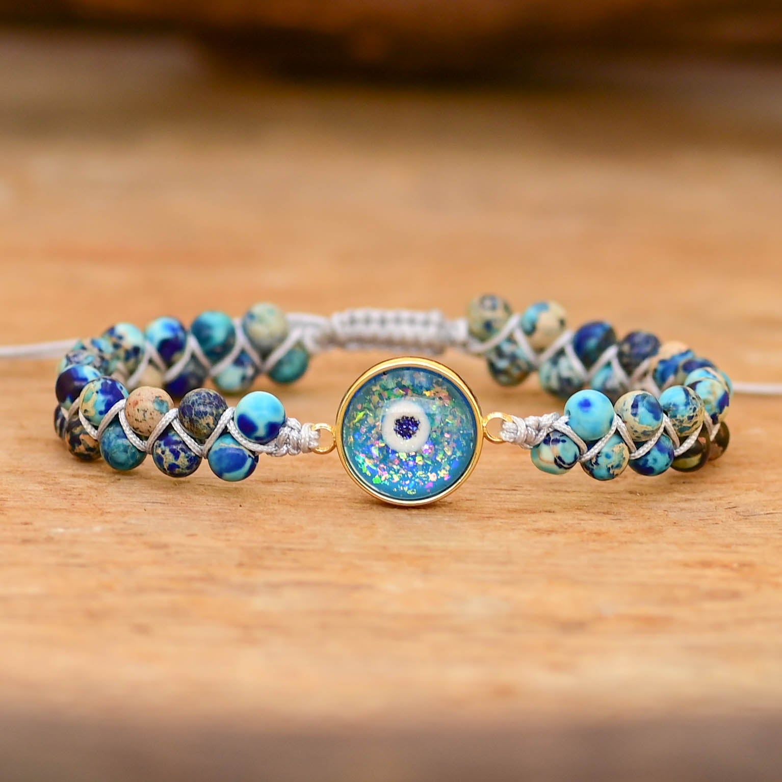 Intense Opal Evil Eye Bracelet