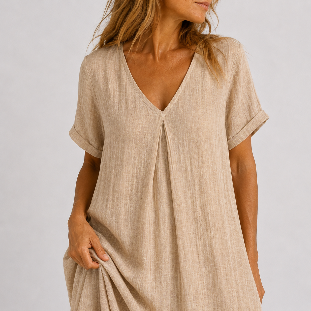 Violette - Robe longue fluide