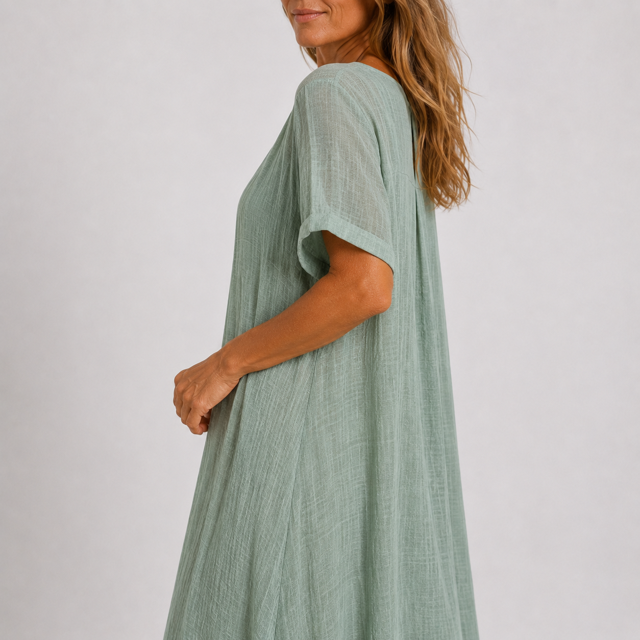 Violette - Robe longue fluide