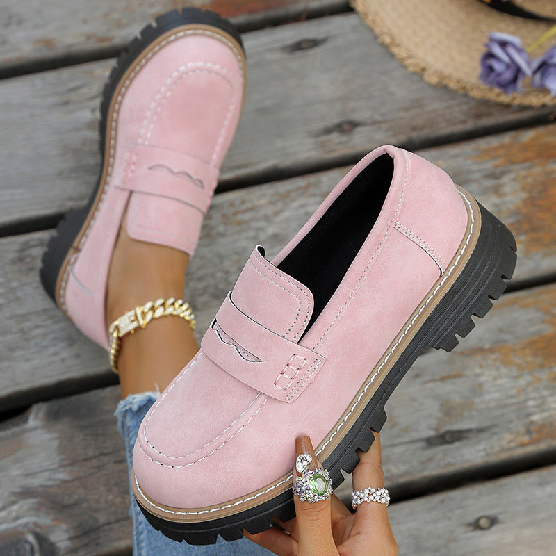 Bromley Suede Platform Loafers
