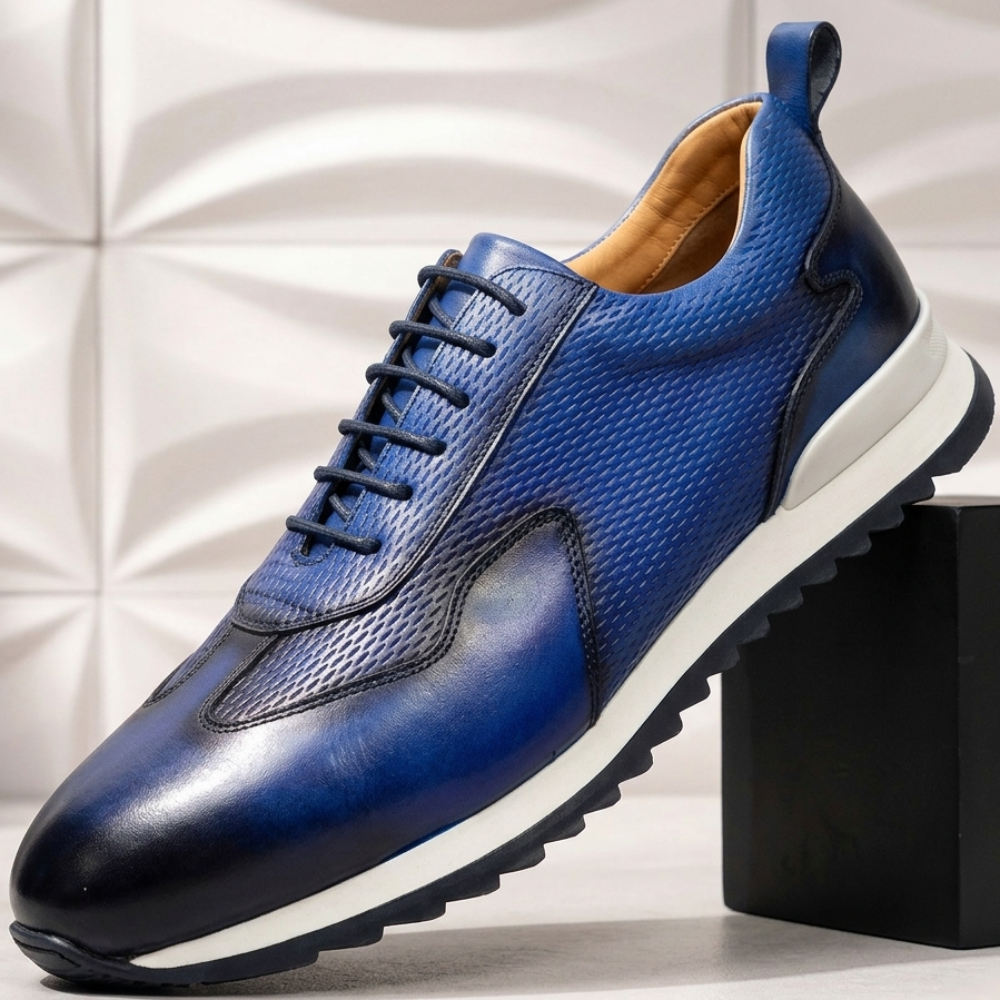 Reuben Cowhide Leather Trainer