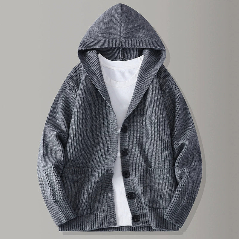 STIRLING HOODED KNIT CARDIGAN