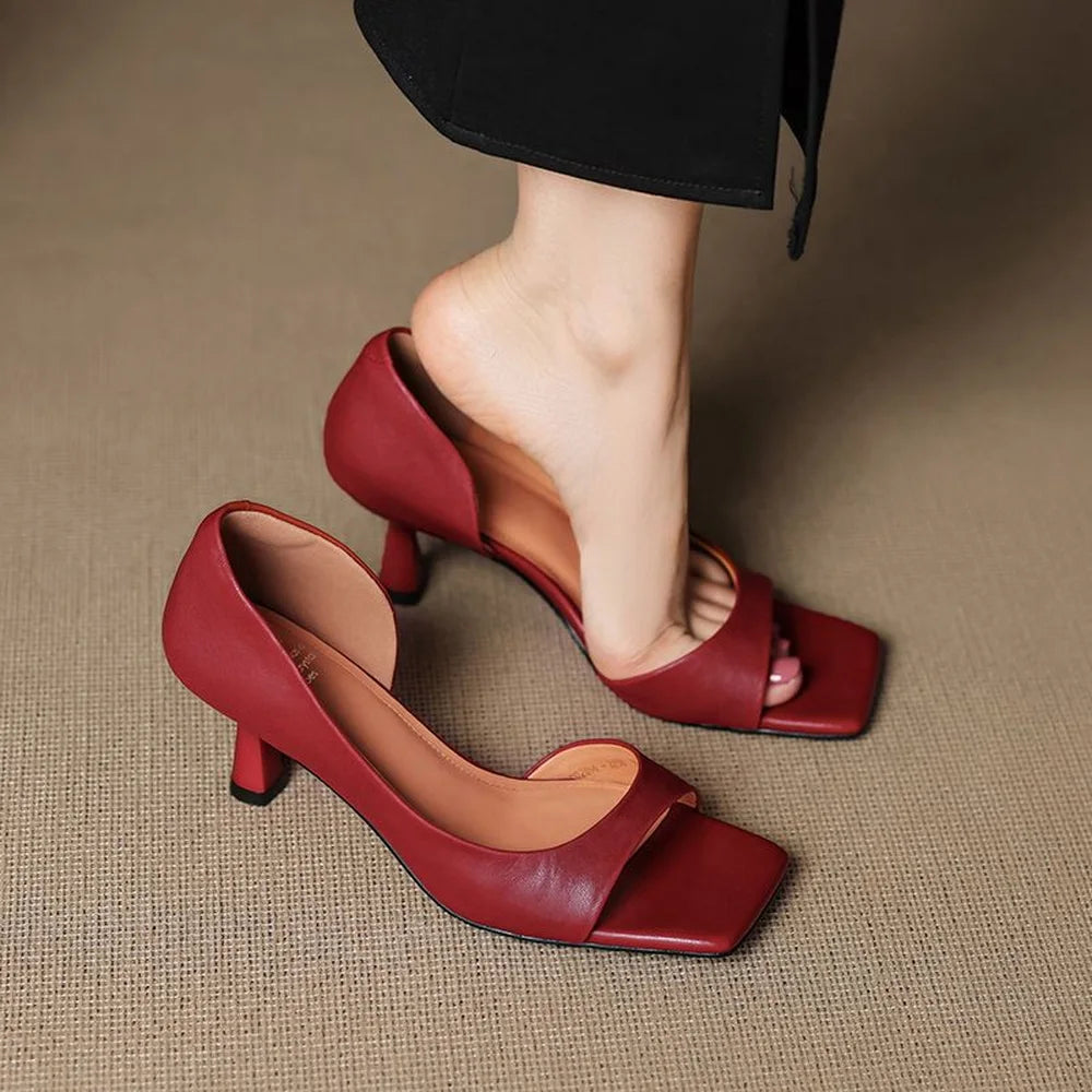 CILLIAN LEATHER HEELS