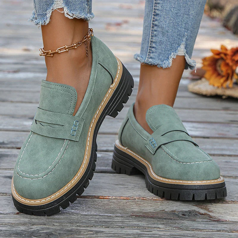 Bromley Suede Platform Loafers