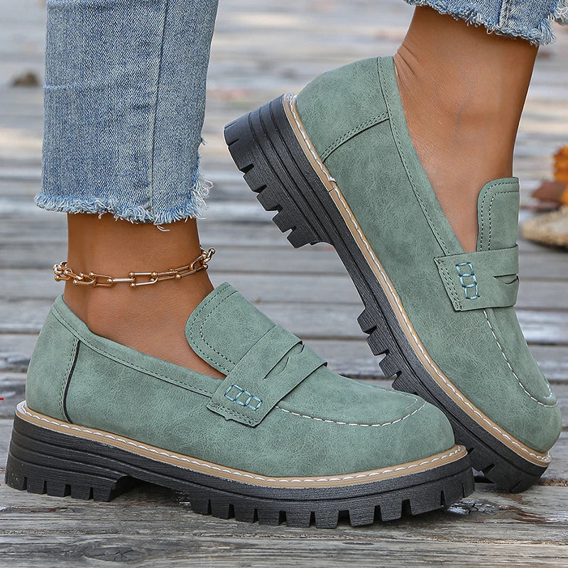 Bromley Suede Platform Loafers