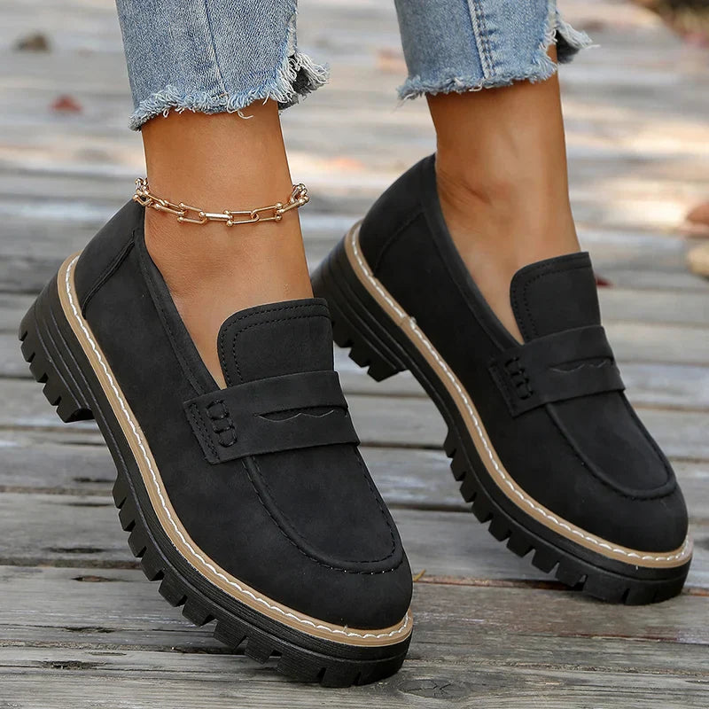 Bromley Suede Platform Loafers