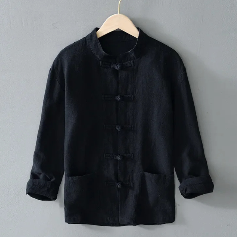 Ellis Mandarin Collar Shirt