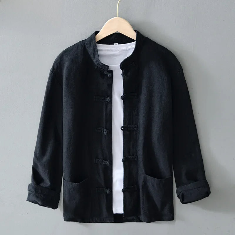 Ellis Mandarin Collar Shirt