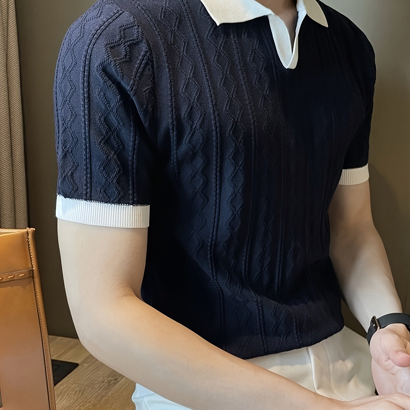 Luca™ | Textured Knit Polo