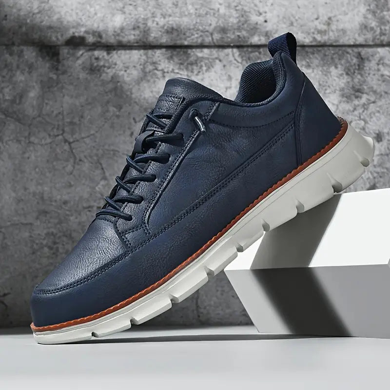 Leo Crafted Leather Trainers
