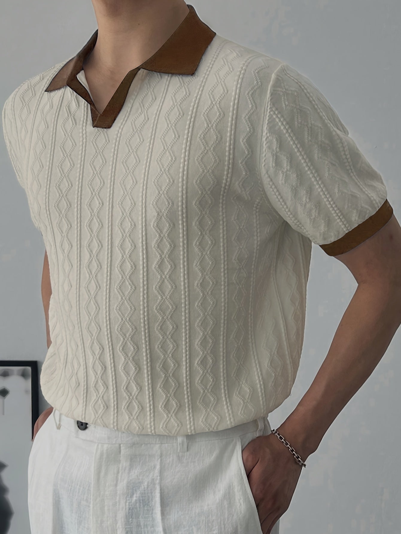 Luca™ | Textured Knit Polo
