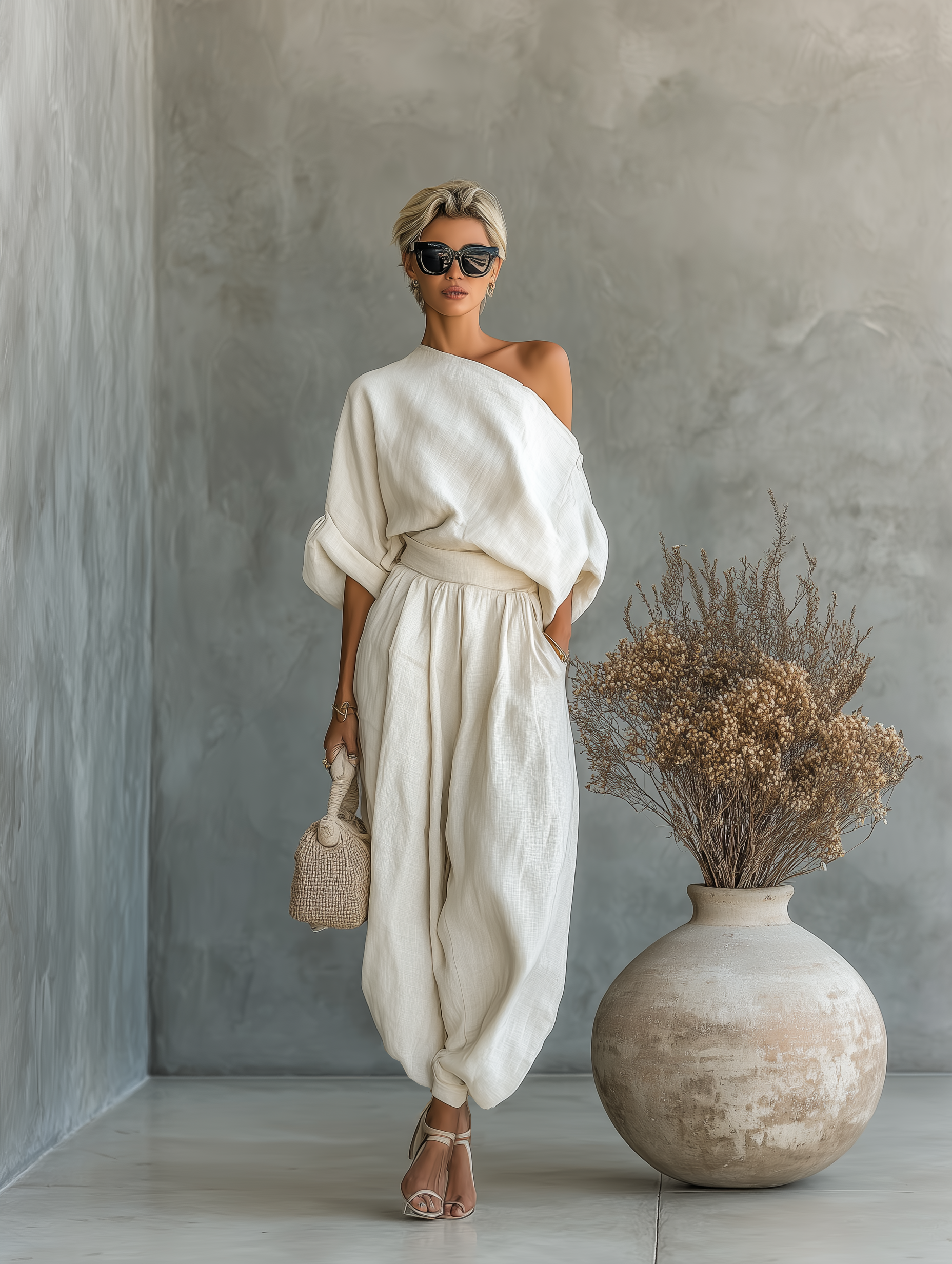 Carver Linen Two-Piece Set