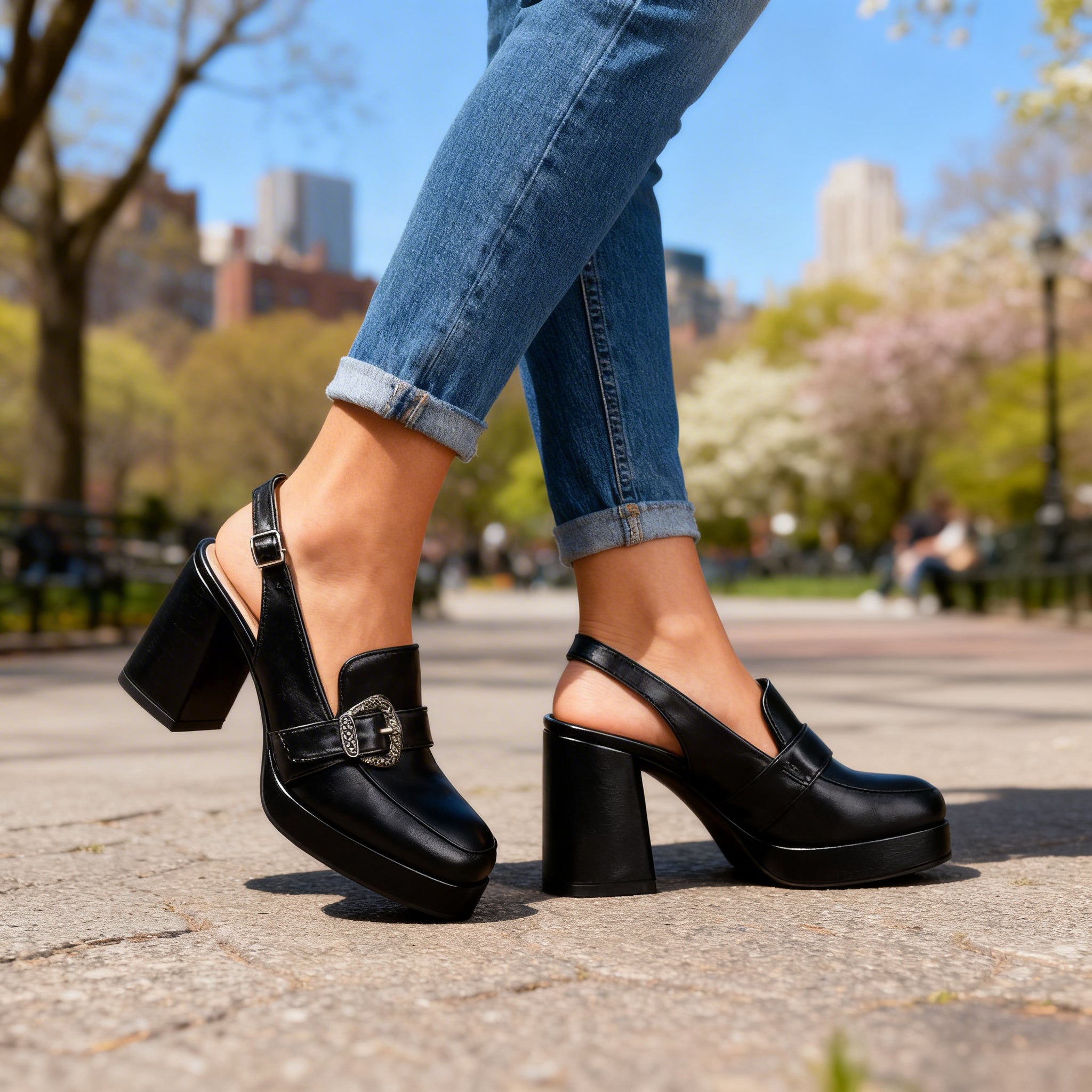 Ridley Slingback Block Heels