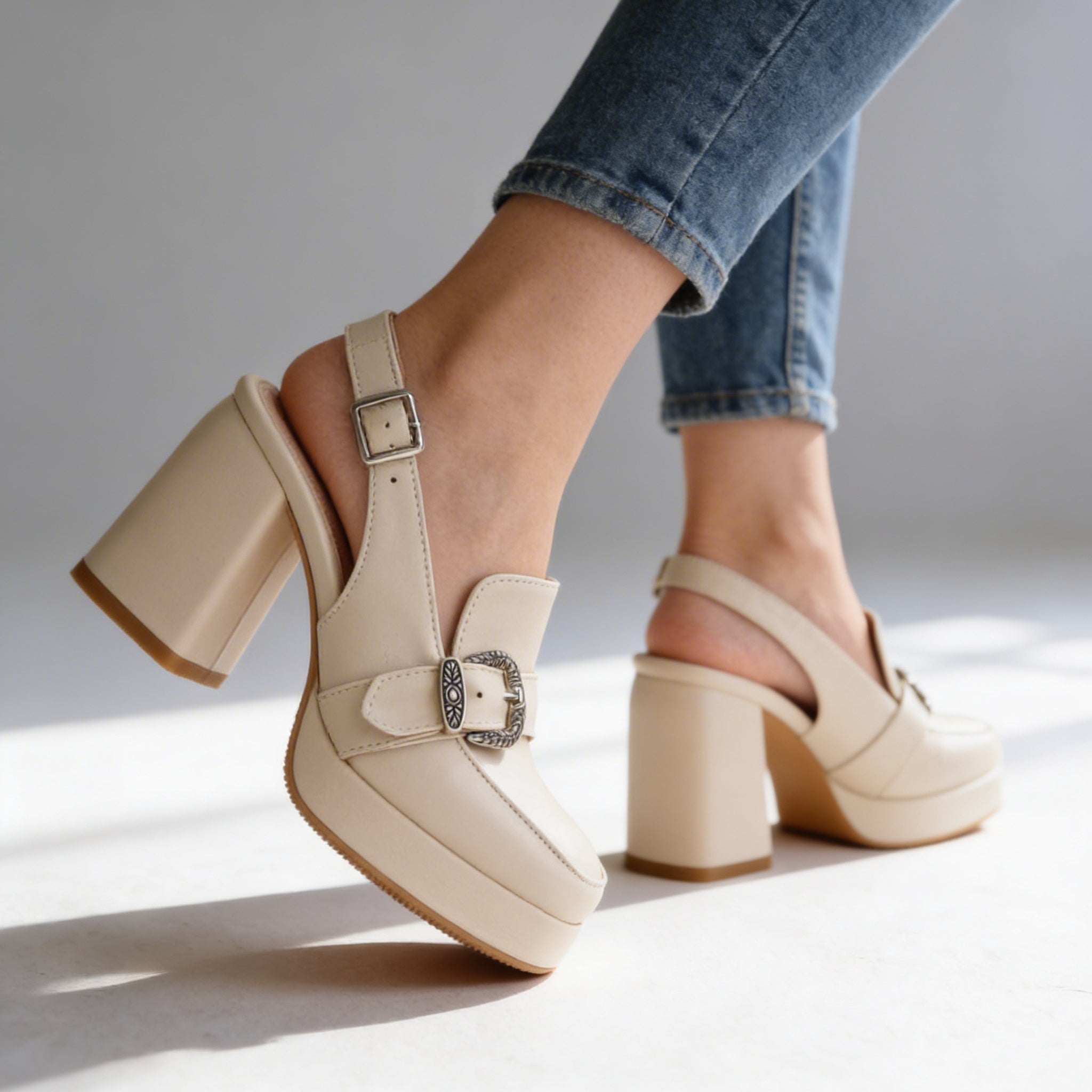 Ridley Slingback Block Heels