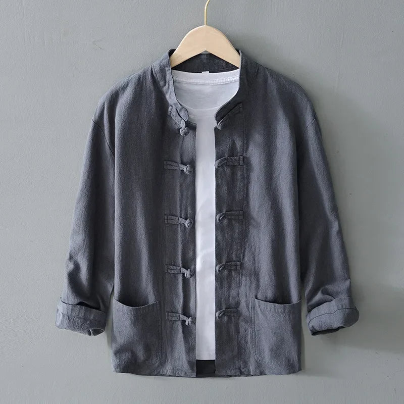 Ellis Mandarin Collar Shirt