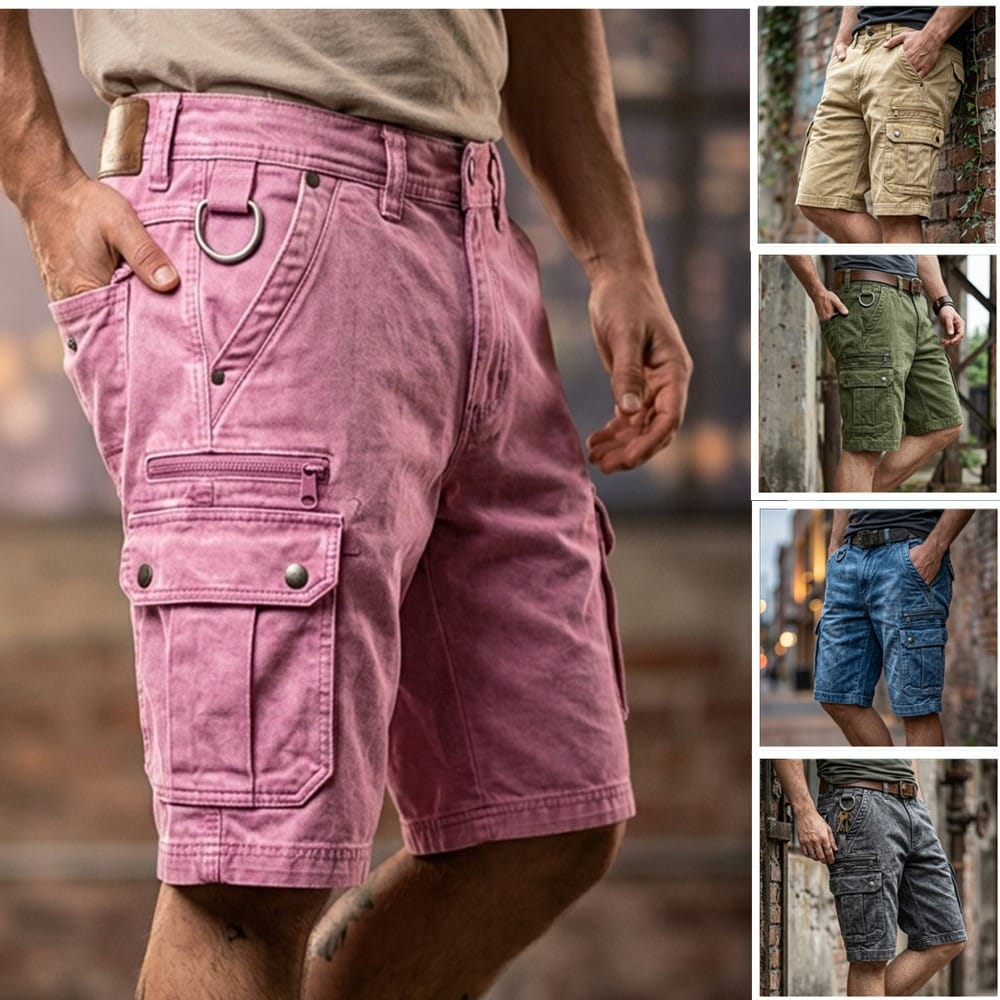 Carter™ | Functional Denim Cargo Shorts