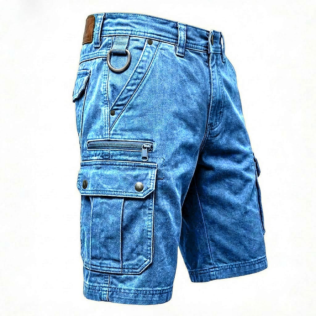 Carter™ | Functional Denim Cargo Shorts