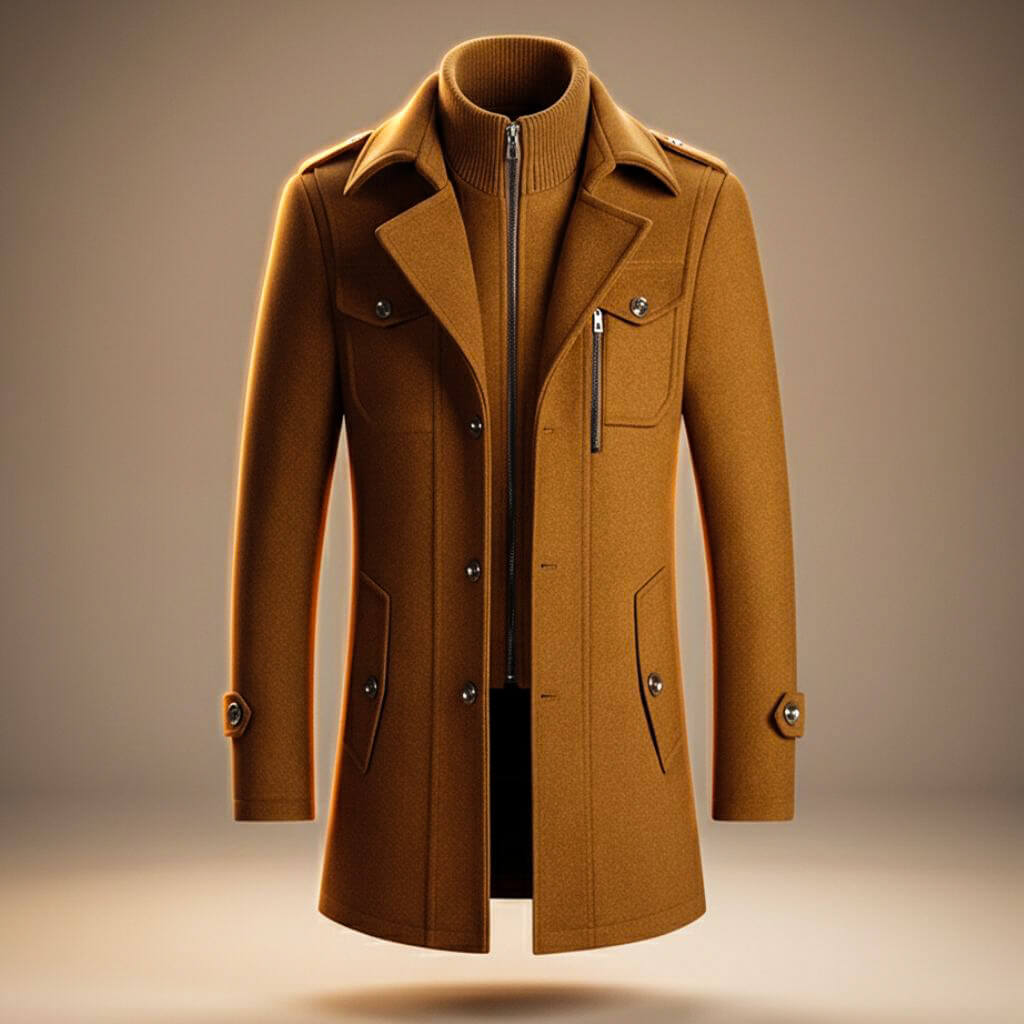 Callum Virgin Wool Coat