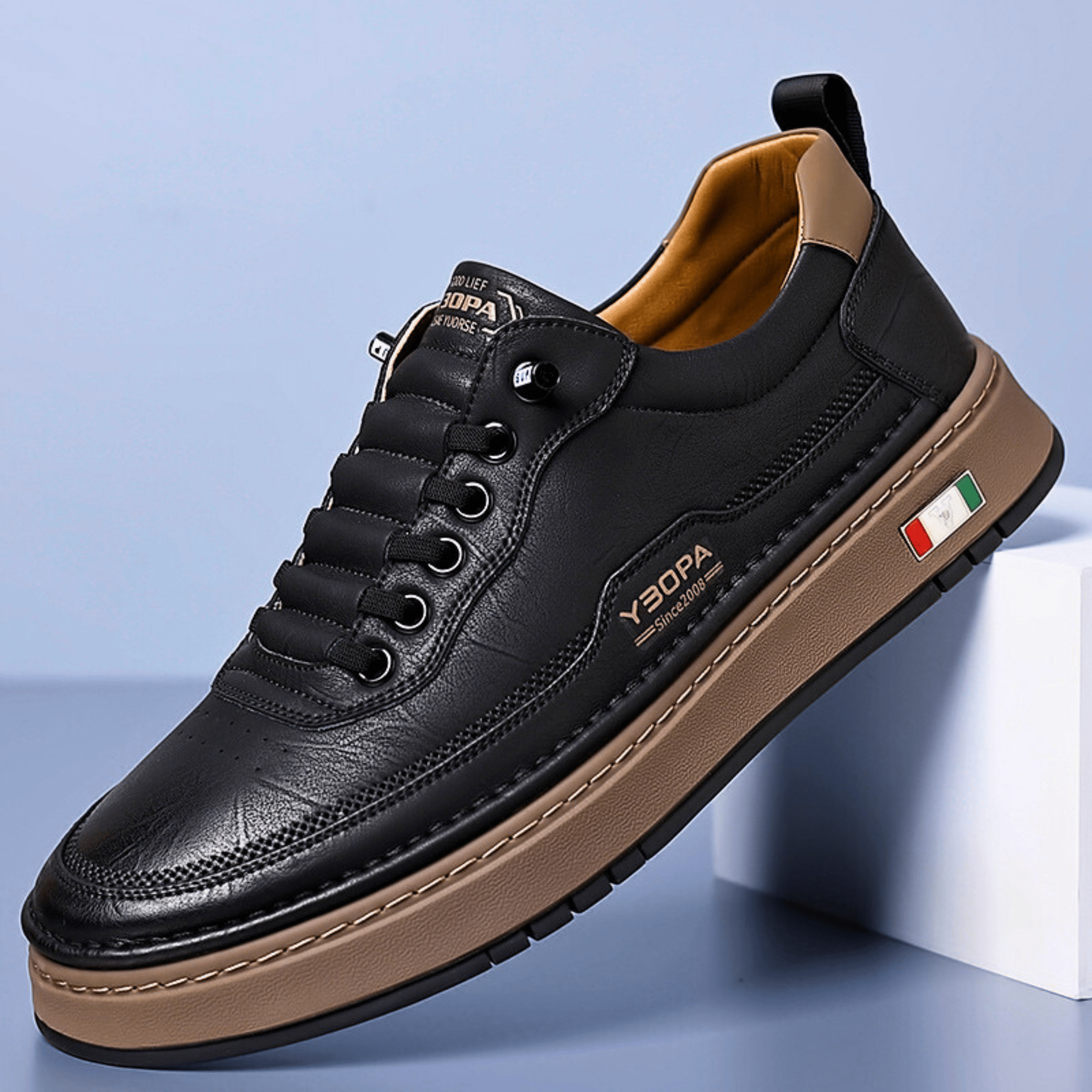 RODERICK LEATHER TRAINERS